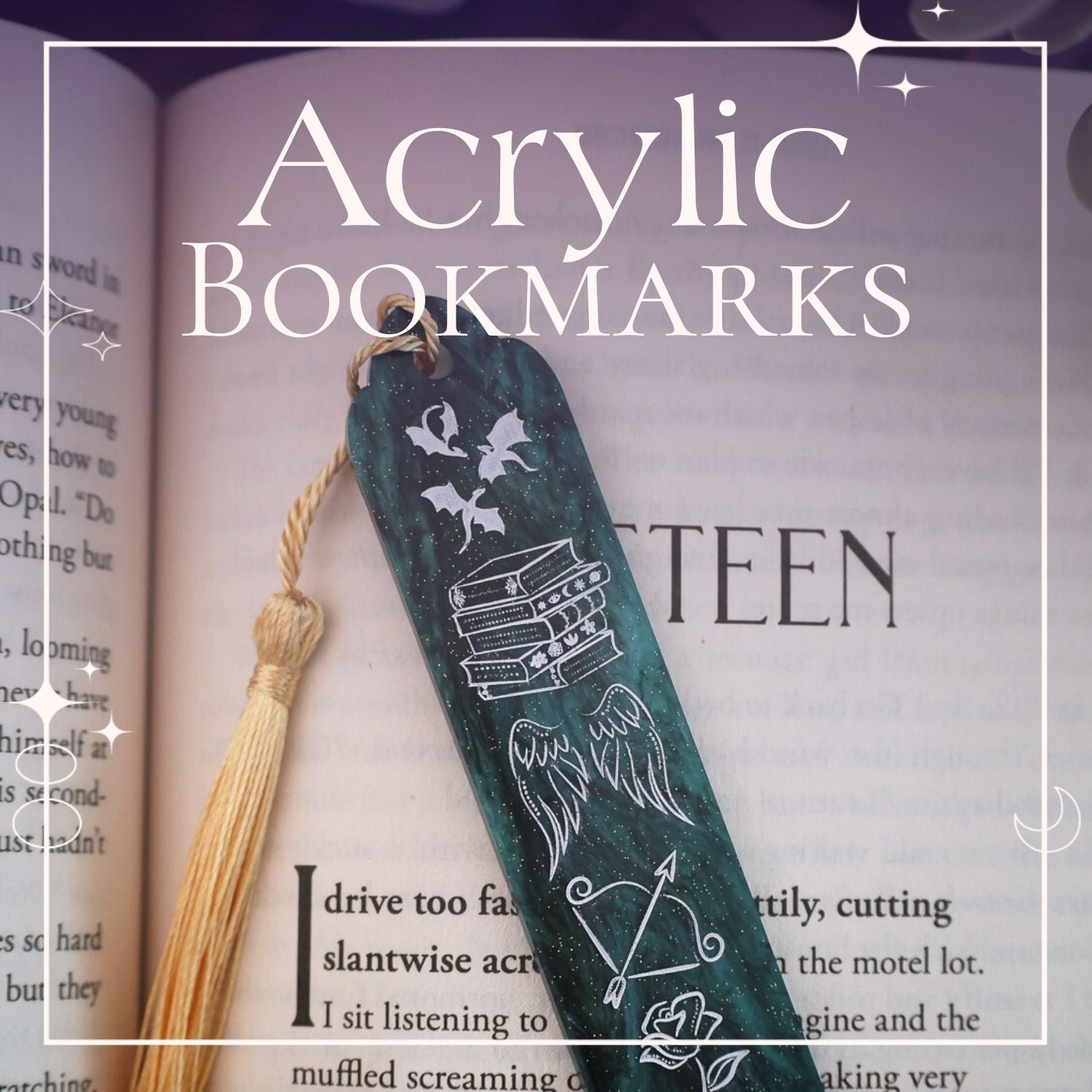 Spice & Dragons | Acrylic Bookmarks | Fantasy-Inspired Gifts
